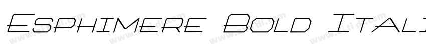 Esphimere Bold Itali字体转换